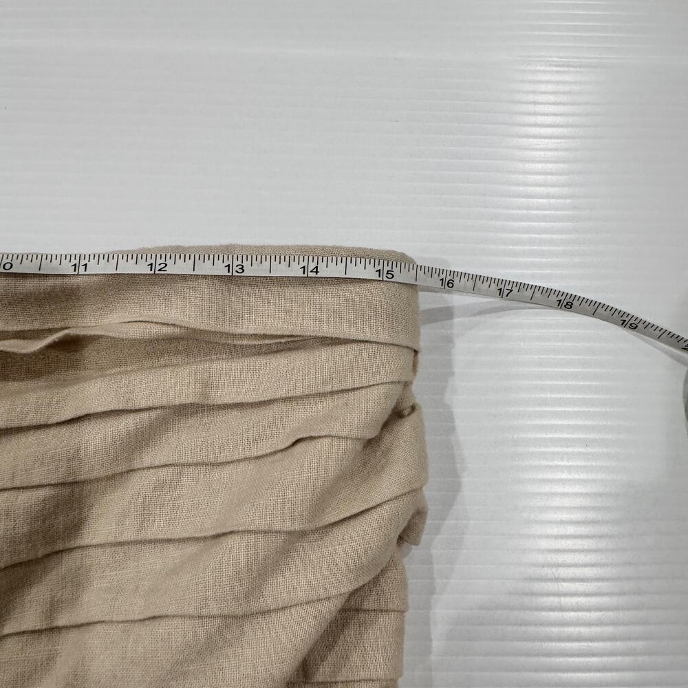 Abercrombie & Fitch Emerson Linen Blend Strapless Jumpsuit Beige Size LP Petite - Picture 16 of 16